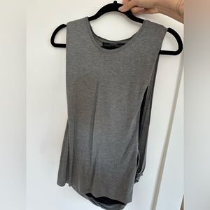 Allsaints grey tank with black sides